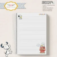 Caderno A5 Snoopy (Capa Plana) - Imagem 3