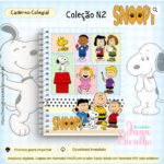 Caderno Colegial Coleção N2 Snoopy