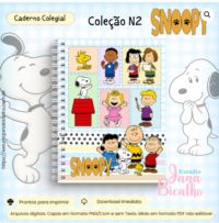 Caderno Colegial Coleção N2 Snoopy
