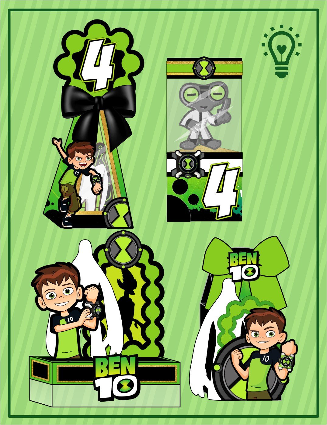 Kit Festa Cenarismo Ben10 Kit Festa Cenarismo Ben10 - Imagem 1