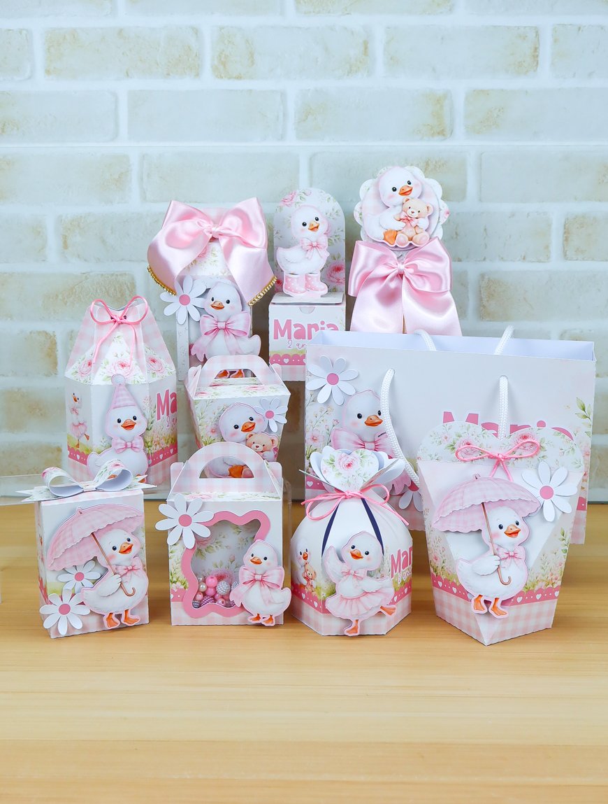 Kit Festa Gansinho Rosa Kit Festa Gansinho Rosa - Imagem 1