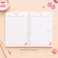 Coleção Cápsula – Cerejinhas Agendas Caderno Bloquinho - Imagem 4