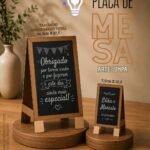 Plaquinha de Mesa Estilo Quadro