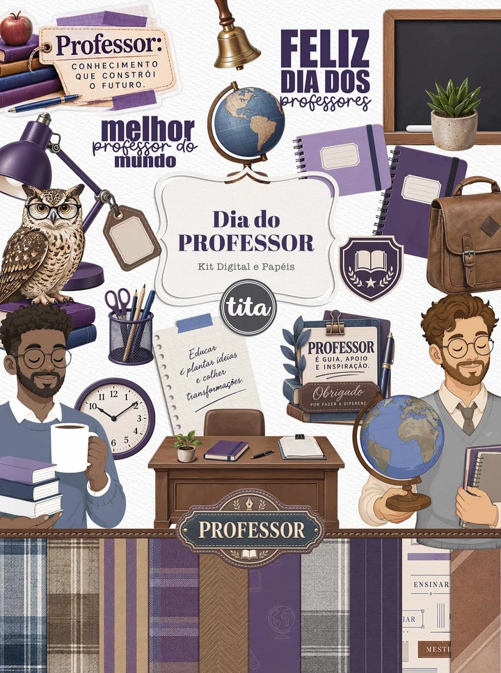 Professor 2026 - Kit Digital Professor 2026 - Kit Digital (Tita) - Imagem 1