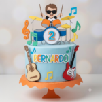 Topo de Bolo Baterista Menino