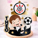 Topo de Bolo Corinthians Theo