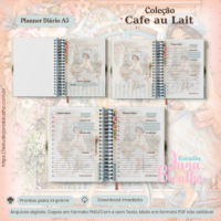 Planner Diário A5 Coleção Cafe au Lait - Imagem 2