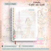 Caderno A5 Logins e Senhas Coleção Cafe au Lait - Imagem 3