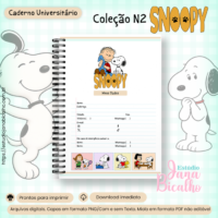Caderno Universitário Coleção N2 Snoopy - Imagem 2