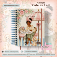 Agenda não Datada A5 Coleção Cafe au Lait