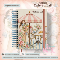 Caderno A5 Logins e Senhas Coleção Cafe au Lait