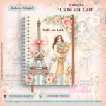 Caderno A5 Logins e Senhas Coleção Cafe au Lait