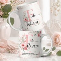 Artes Caneca Alfabeto Florescer - Imagem 17