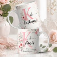 Artes Caneca Alfabeto Florescer - Imagem 19