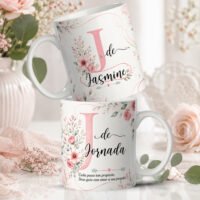 Artes Caneca Alfabeto Florescer - Imagem 5