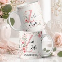 Artes Caneca Alfabeto Florescer - Imagem 28