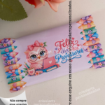 Arte adesivo kit kat dia dos professores