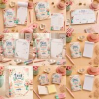 Pack encadernação – Dia dos professores – Rosa