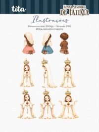 Santos – Nossa Senhora de Fátima – Ilustrações (Tita) - Imagem 4