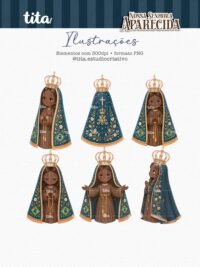 Santos – Nossa Senhora Aparecida – Ilustrações (Tita) - Imagem 3