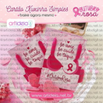 Cartão Xuxinha Simples Outubro Rosa
