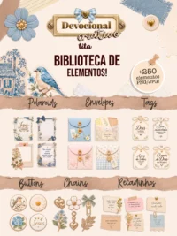Kit Digital Biblioteca de Elementos Devocional Criativo