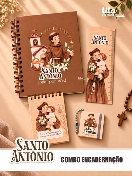 Santo Antônio Enc Santos – Santo Antônio – Encadernação (Tita) - Imagem 1