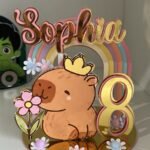 Topo de Bolo Cenarismo Capivara