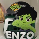 Topo de Bolo Cenarismo Hulk