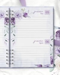 Combo 8 Agendas 2027 e Permanente Com Versículos e Sem Versículos Violeta - Imagem 9