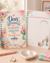 Pack encadernação – Dia dos professores – Rosa - Imagem 6