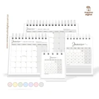 Arquivo Digital Calendários de mesa 2027 – 4 tamanhos - Imagem 4
