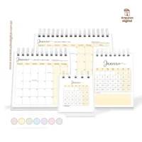 Arquivo Digital Calendários de mesa 2027 – 4 tamanhos - Imagem 5