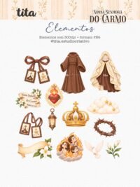 Santos – Nossa Senhora do Carmo – Ilustrações (Tita) - Imagem 2