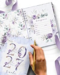Combo 8 Agendas 2027 e Permanente Com Versículos e Sem Versículos Violeta - Imagem 4