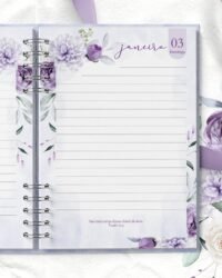 Combo 8 Agendas 2027 e Permanente Com Versículos e Sem Versículos Violeta - Imagem 6