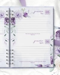Combo 8 Agendas 2027 e Permanente Com Versículos e Sem Versículos Violeta - Imagem 7