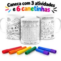 Colorir com Atividades - Artes Canecas Infantil - Imagem 4