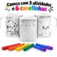 Colorir com Atividades - Artes Canecas Infantil - Imagem 7