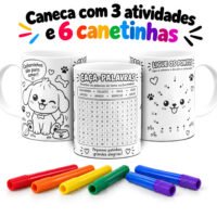 Colorir com Atividades - Artes Canecas Infantil - Imagem 9