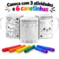 Colorir com Atividades - Artes Canecas Infantil - Imagem 10