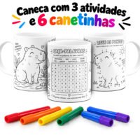 Colorir com Atividades - Artes Canecas Infantil - Imagem 3