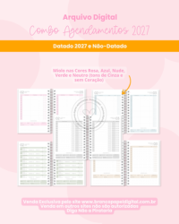 Combo Agendamentos 2027 (Branco Papel) - Imagem 5