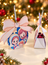 Bolinha Porta Bombom de Natal — Kit com 5 Artes | Arquivo Digital em PDF e DXF