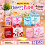 Chaveiro Post-it (4 estampas)