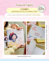 Combo Agendas Escolares 2027 (Estúdio G19)