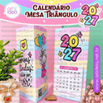 Kit Digital - Calendário Mesa Triângulo 2027