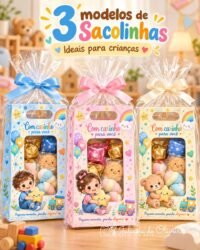 Sacolinhas para Crianças Tamanhos P + G