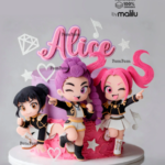 Topo de Bolo Guerreiras do K-Pop