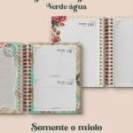 Agenda Vintage Verde-Água 2027 Wire-o